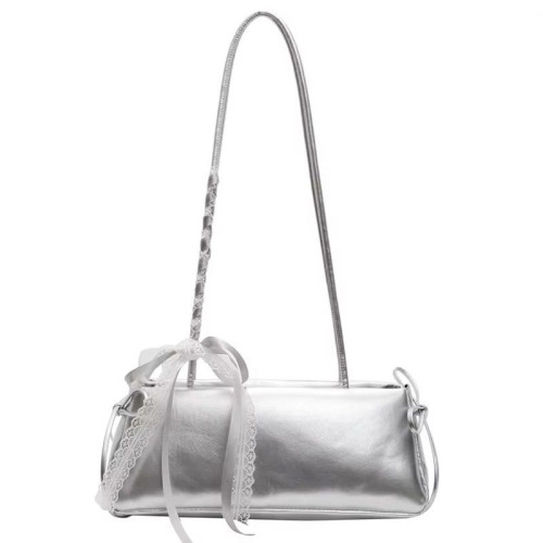 Женская кожаная сумка 2028 SILVER