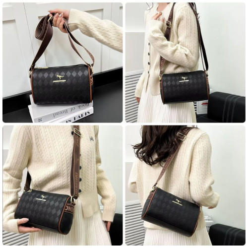 Женская кожаная сумка 6610 BLACK