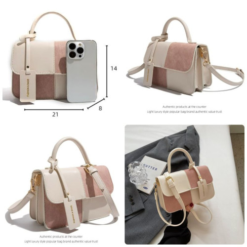 Женская кожаная сумка 3697 BEIGE