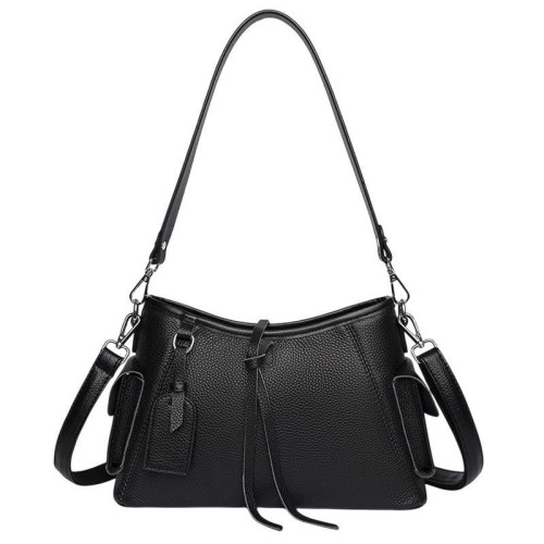 Женская кожаная сумка 2208-1 BLACK