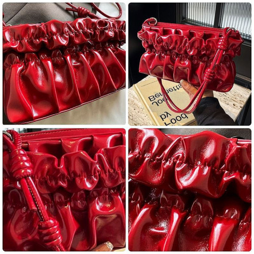 Женская кожаная сумка 6638 RED