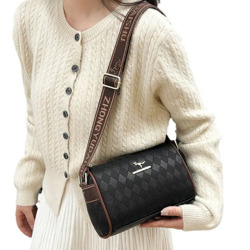 Женская кожаная сумка 6610 BLACK