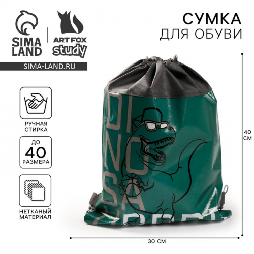 Мешок для обуви «Динозавр» 41×30 см