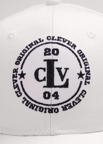 CLE 13 кант CLV х/б Бейсболка 13 кант CLV х/б молочный/чёрный