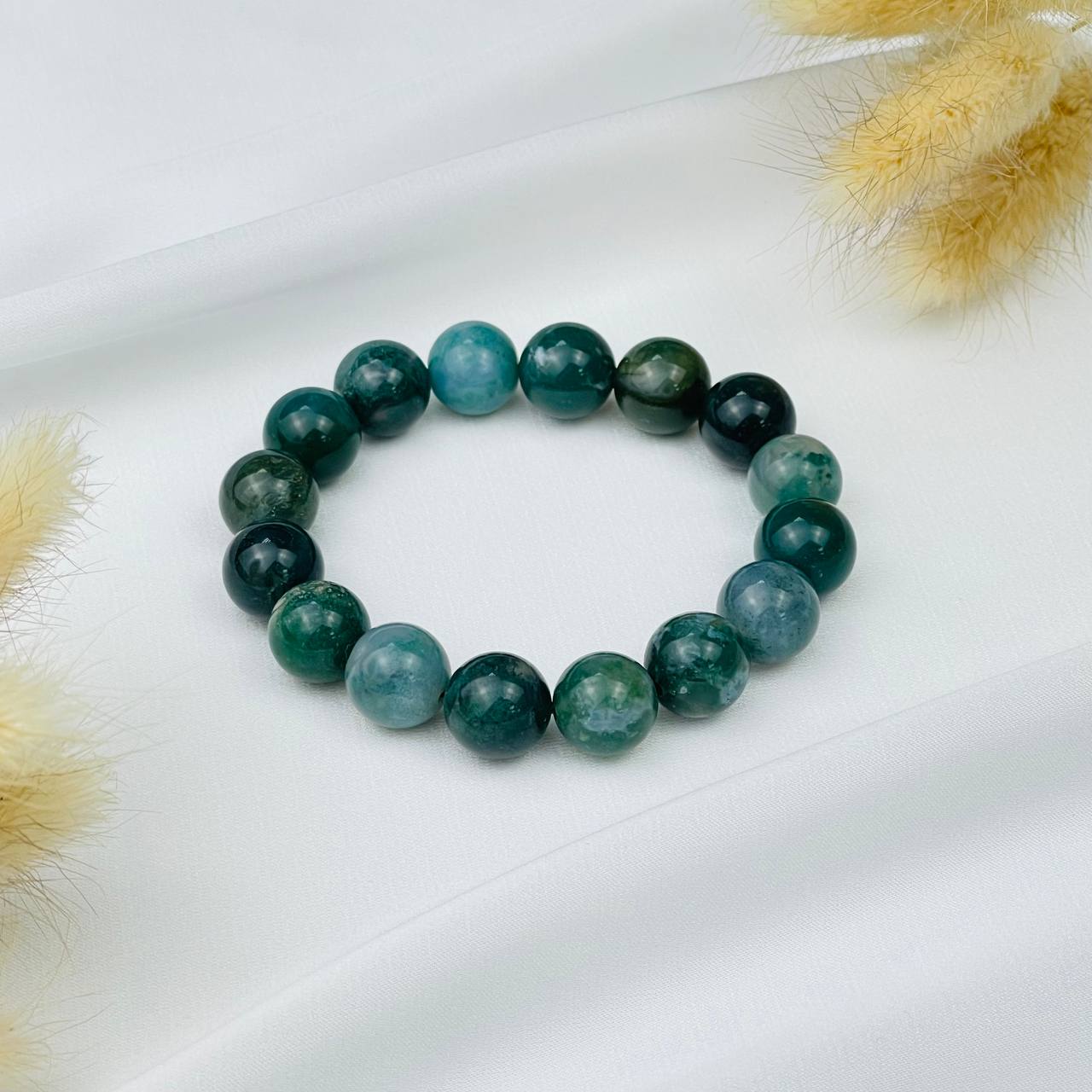 Радуга Самоцветов Браслет из Агата мохового