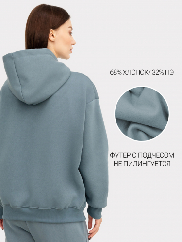 Худи женское в сине-морском оттенке