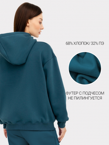 Худи женское в бирюзовом оттенке