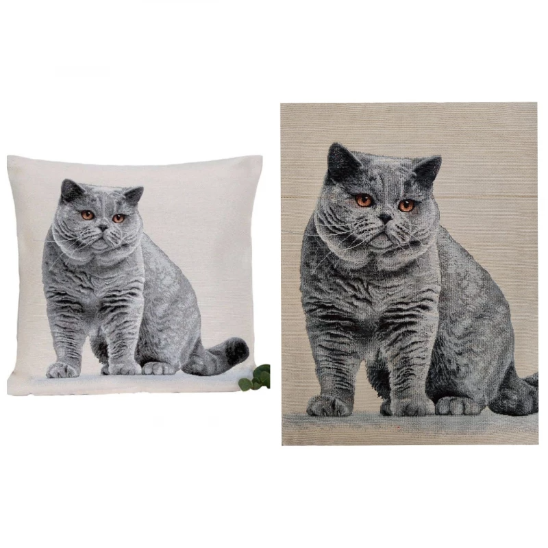 Outlet Британская короткошерстная кошка Наволочка 45х45 см 2518731 NEW