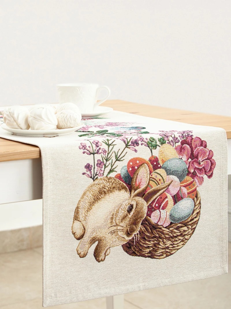 РАСПРОДАЖА Пасха Лаванда и подсолнухи Салфетка 42х90 см 2413733