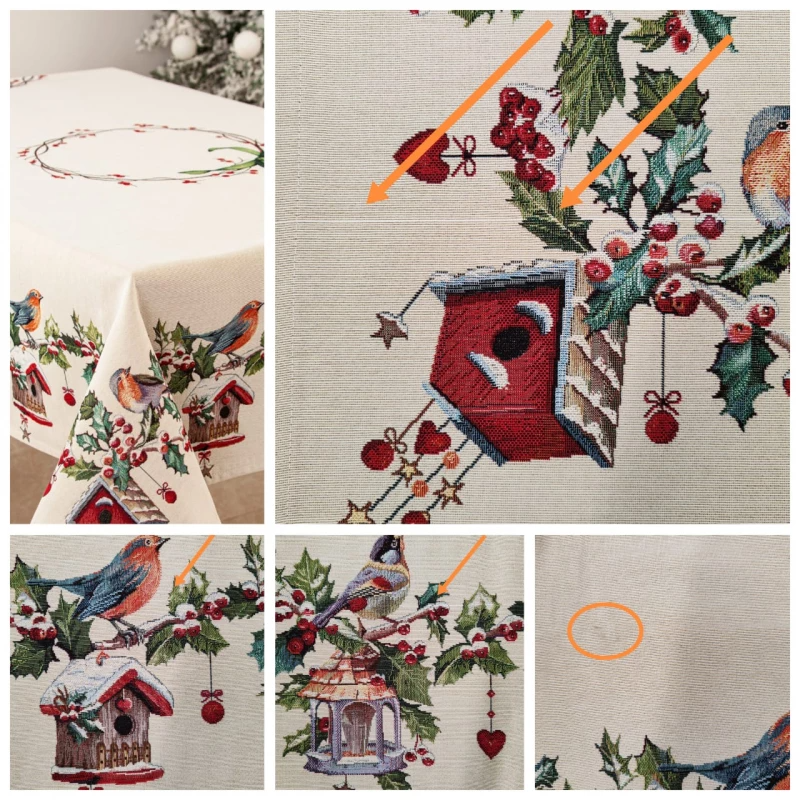 Outlet Зимний пир Скворечники Скатерть 160х250 см 2518211