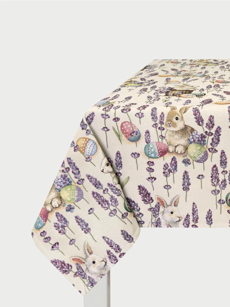 Лавандово-сиреневое настроение Скатерть 140х220 см Н/Р Белый 2413278 РАСПРОДАЖА