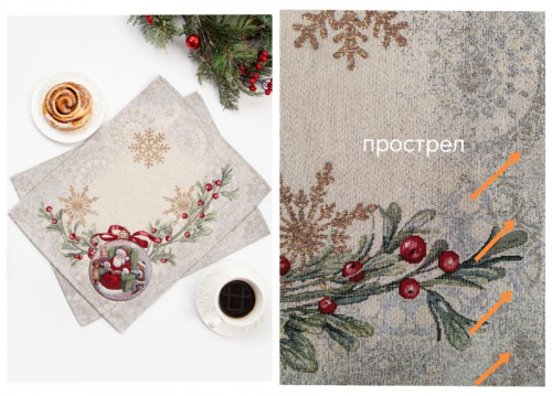 Outlet Новогодние ягоды САЛФЕТКА 35х45 см 2518823