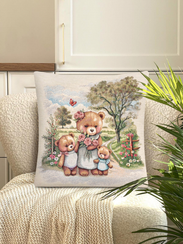 Мишка мамочка Наволочка 45х45 см 2416649 New
