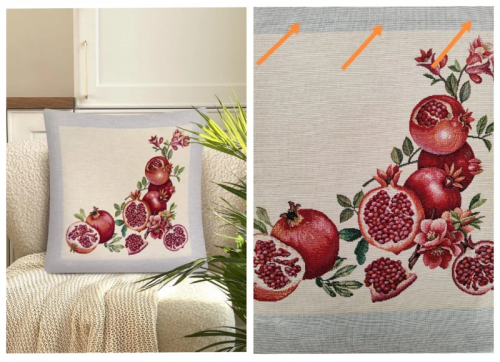 Outlet Гранаты Наволочка 45х45 см 2518193 б/л New