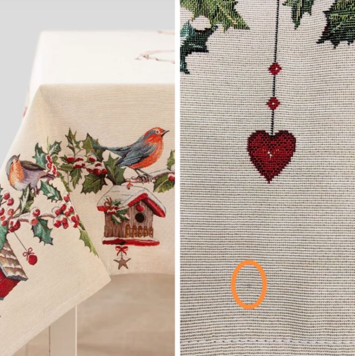 Outlet Зимний пир Скворечники Скатерть 160х250 см 2517738