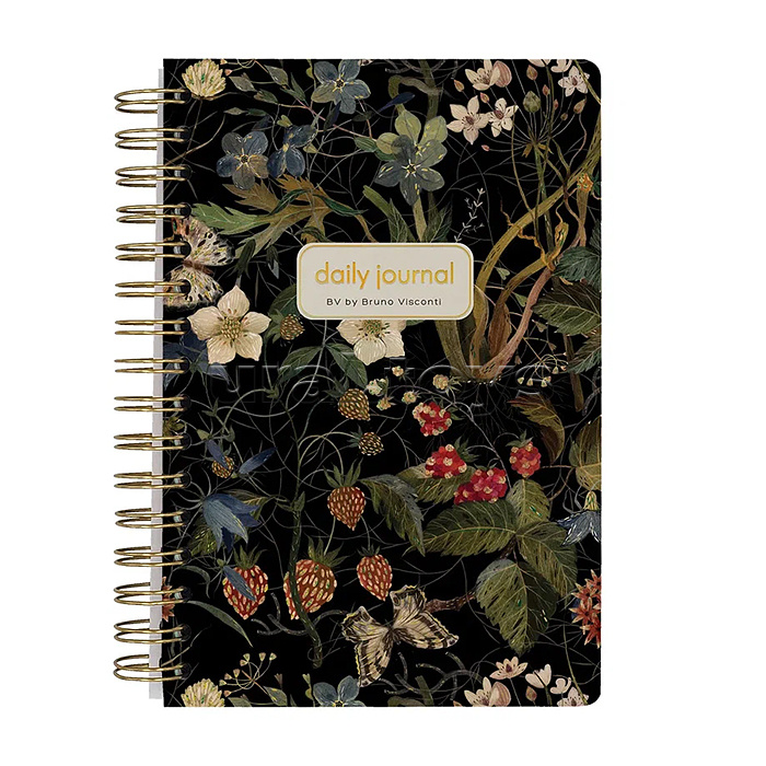 Ежедневник на золотом гребне «Cute diary» А5, BV, 136 л,