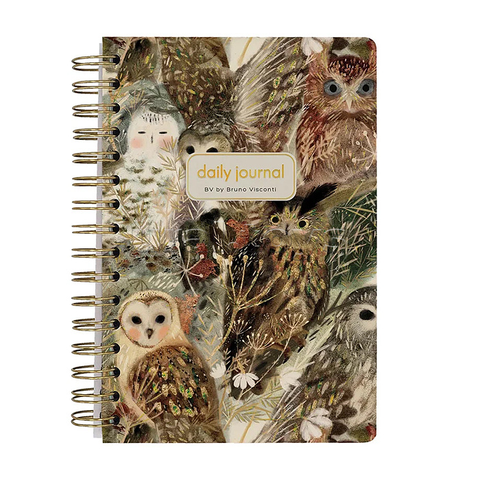 Ежедневник на золотом гребне «Cute diary» А5, BV, 136 л,