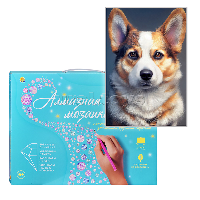 Алмазная мозаика 17х22
