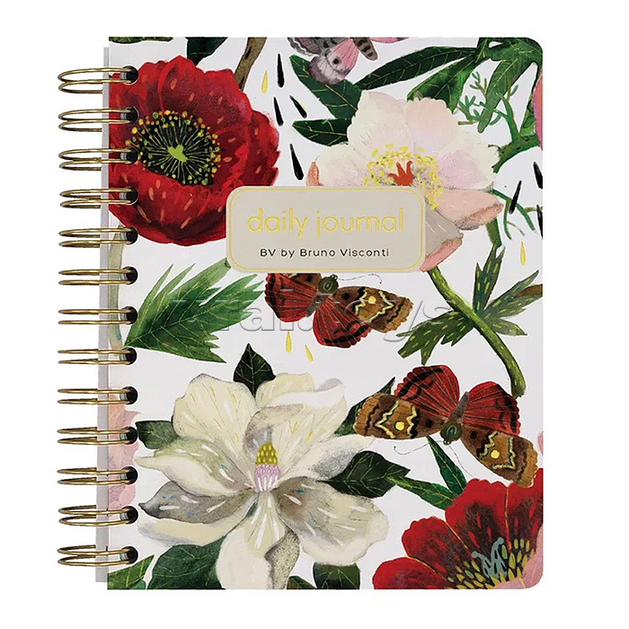 Ежедневник на золотом гребне «Cute diary» А6, BV, 136 л,