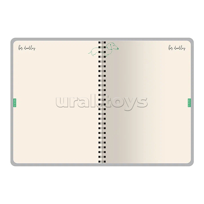 Ежедневник на золотом гребне «Cute diary» А5, BV, 136 л,