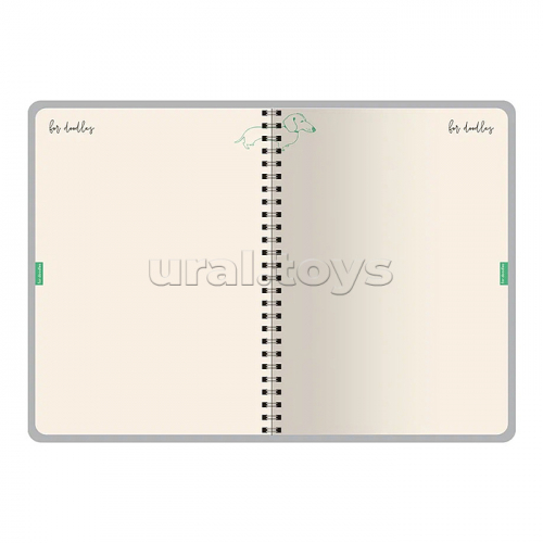 Ежедневник на золотом гребне «Cute diary» А5, BV, 136 л, 
