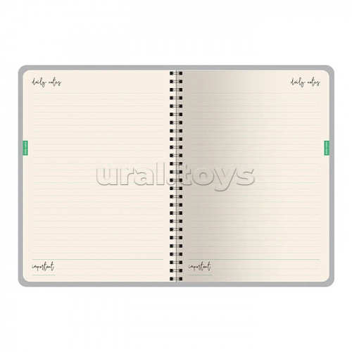 Ежедневник на золотом гребне «Cute diary» А5, BV, 136 л, 