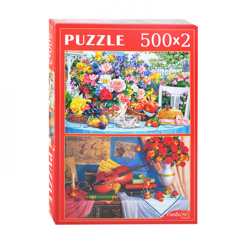 Наборы пазлов 2в1 (500+500) 