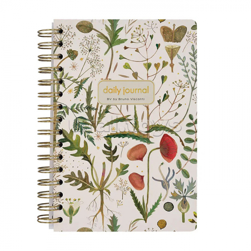 Ежедневник на золотом гребне «Cute diary» А5, BV, 136 л, 