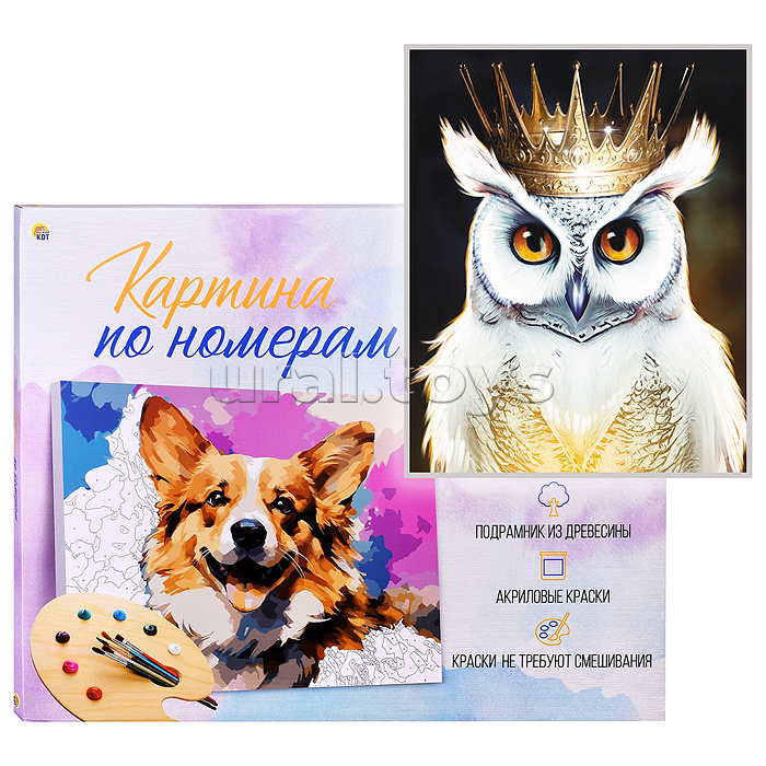 Холст с красками 40х50 по номерам