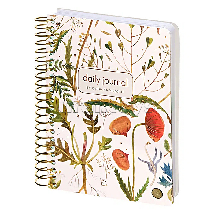 Ежедневник на золотом гребне «Cute diary» А6, BV, 136 л,