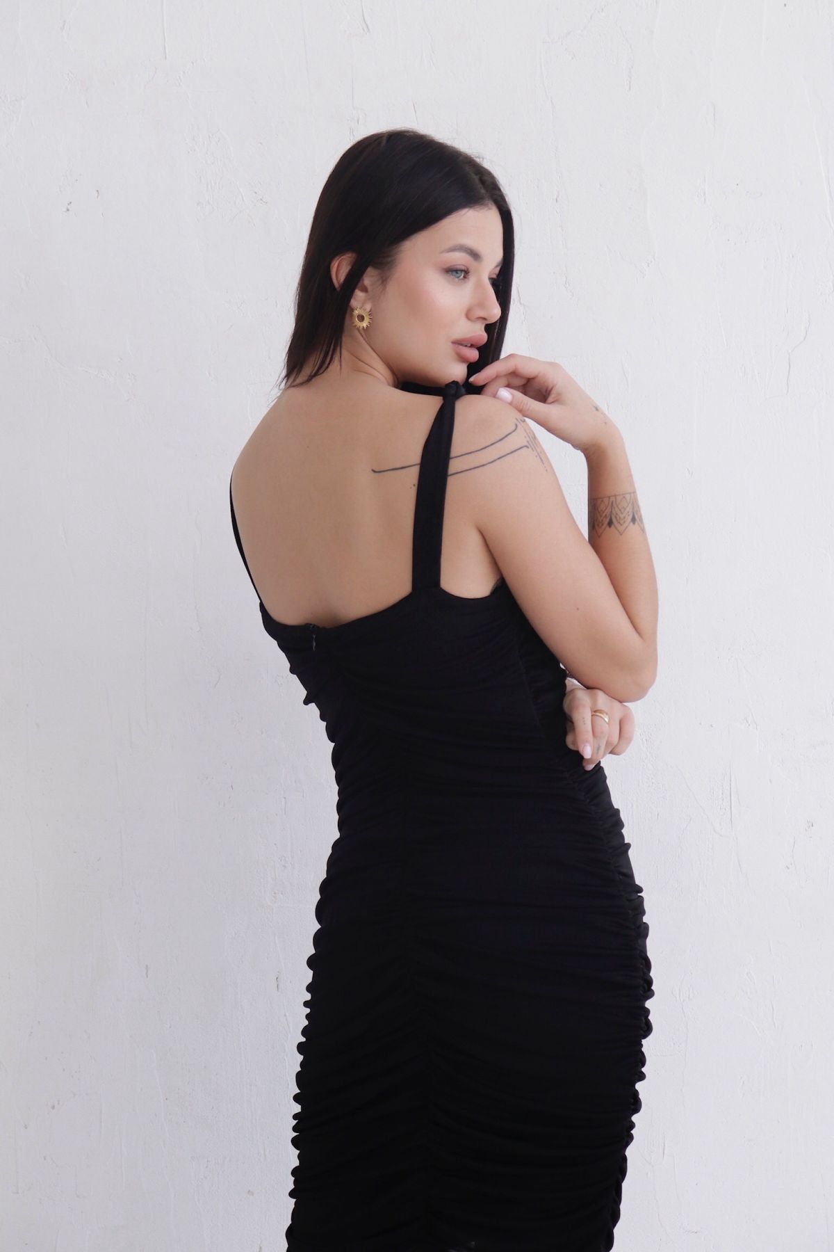 11747 Платье чёрное для большой груди