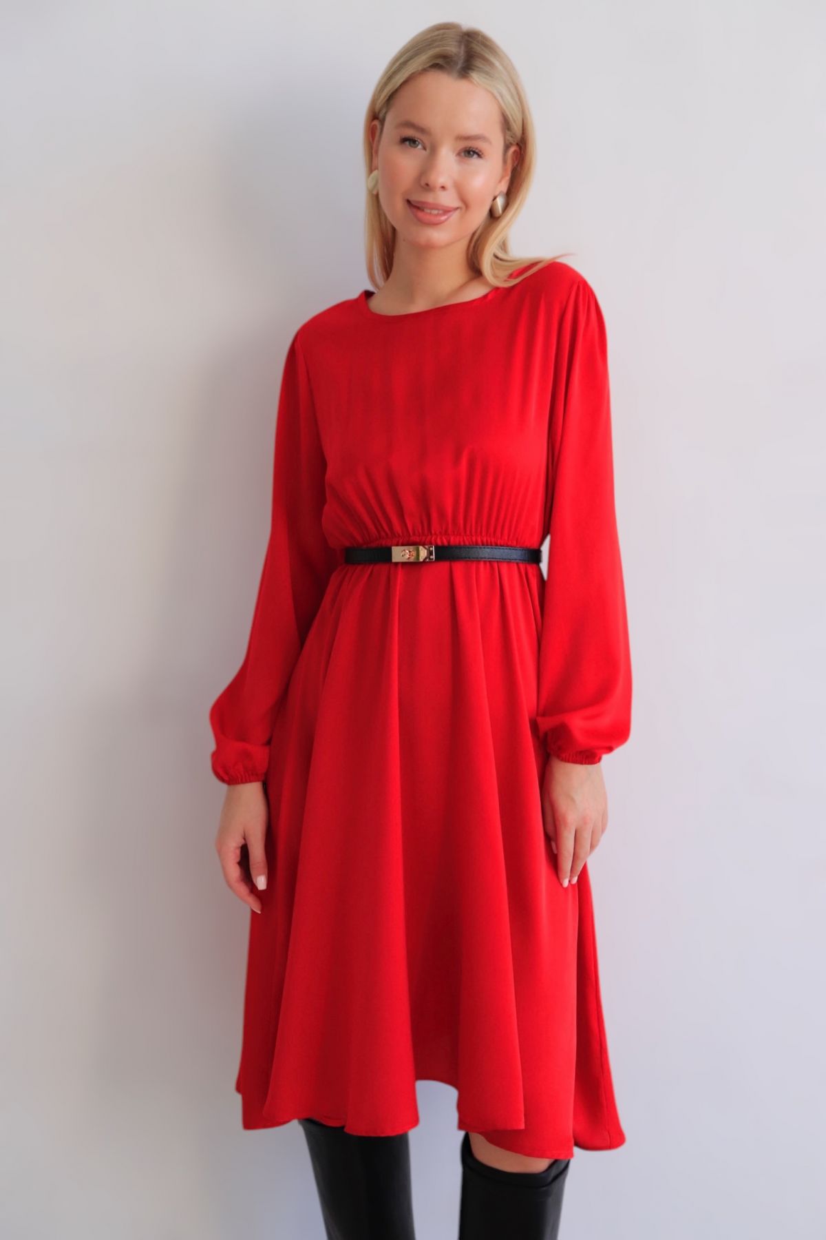 15552 Платье красное