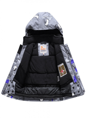 Горнолыжный костюм Valianly детский для мальчика серого цвета 9209Sr