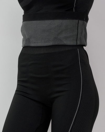 Термо лонгслив женский  серого цвета 02120Sr