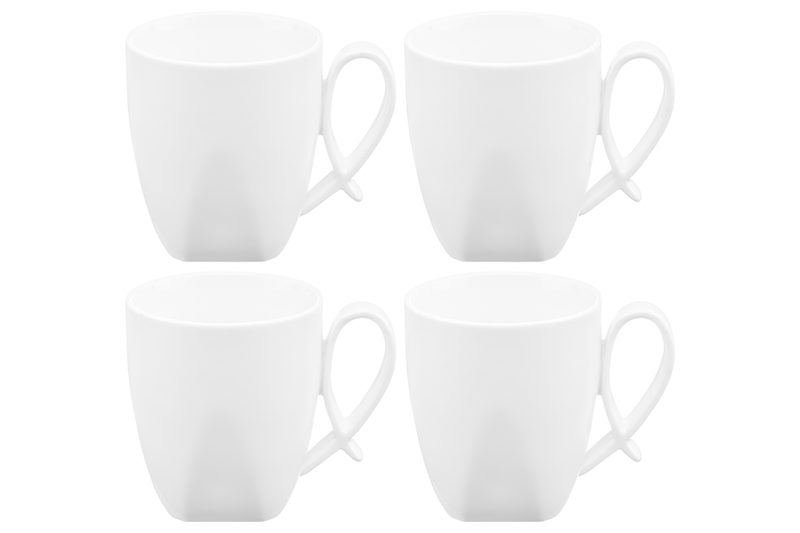 БЫЛО 1005 руб! Набор 4 кружек 300 мл 11*8,3*9,5 см