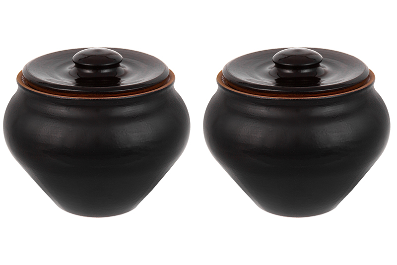 БЫЛО 761 руб! Набор 2 горшков 0,9 л 14,5*14,5*12,5 см