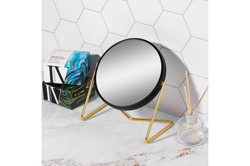 БЫЛО 827 руб! Зеркало двустороннее на подставке 16,5*10,5*18,5 см