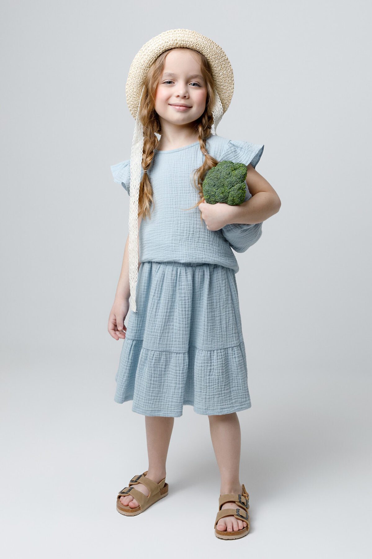 Юбка CROCKID, 1123773 ТК 70046/нежно-голубой юбка Нежно-голубой