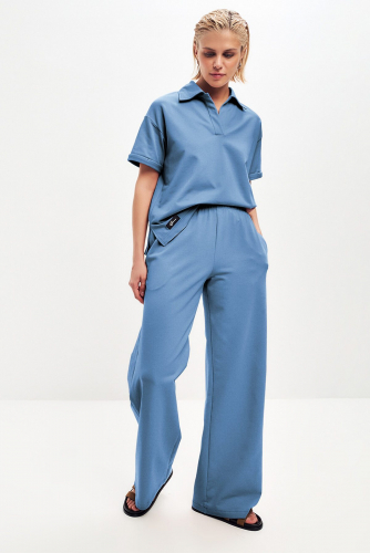 Костюм (Брюки+Свитшот) EZANNA, 1126238 W1Ks391F2 Пыльный деним