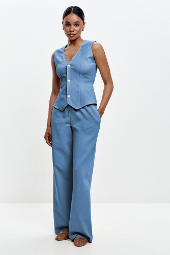 Костюм (Брюки+Жакет) EZANNA, 1126246 W1Ks395F2 Пыльный деним