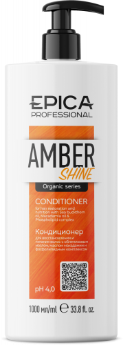 Кондиционер для восстановления и питания волос «AMBER SHINE Organic», 1000 мл