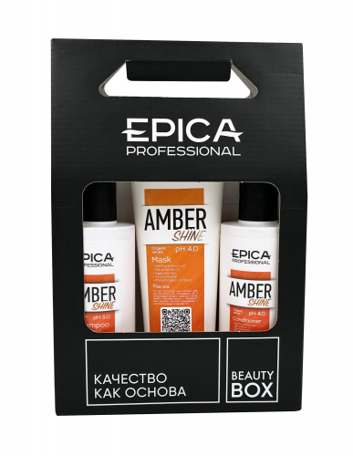 Набор Amber Shine Organic  (шампунь 250мл+кондиционер 250мл+маска 250мл)