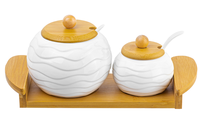 БЫЛО 1306 руб! Набор - сахарница 550 мл + солонка 170 мл 27*11,5*12 см