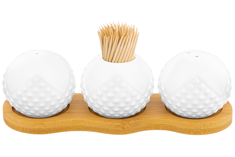 БЫЛО 563 руб! Вазочка под зубочистки + набор для специй 2 пр. 19,5*7*6 см 75 мл