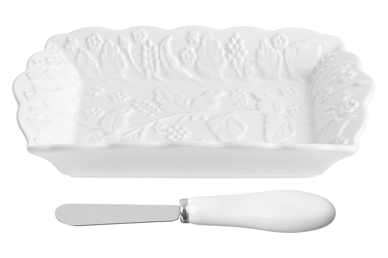 БЫЛО 485 руб! Тарелочка п/масло 18,5*11,2*3,4 см