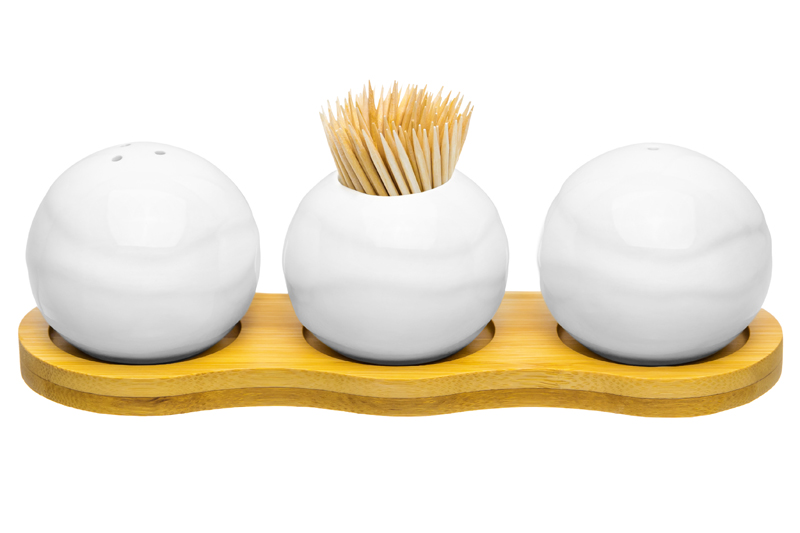 БЫЛО 563 руб! Вазочка под зубочистки + набор для специй 2 пр. 19,5*7*6 см 75 мл