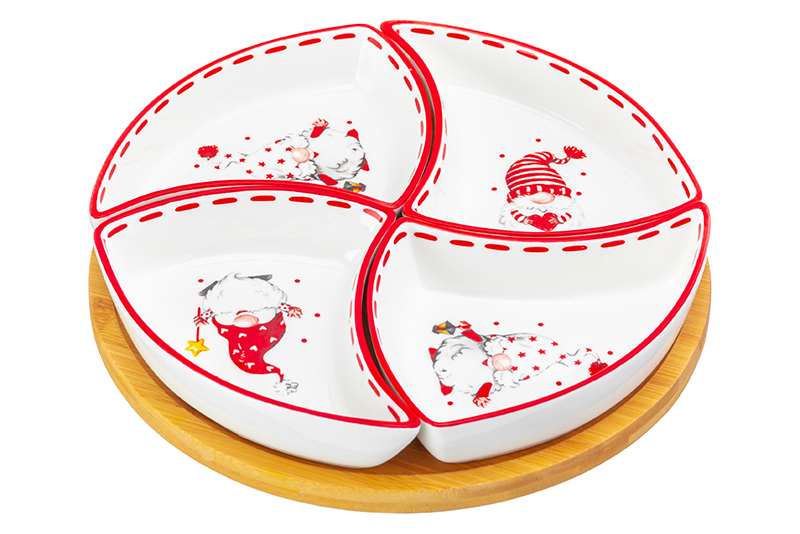 БЫЛО 1679 руб! Менажница 25*25*6 см