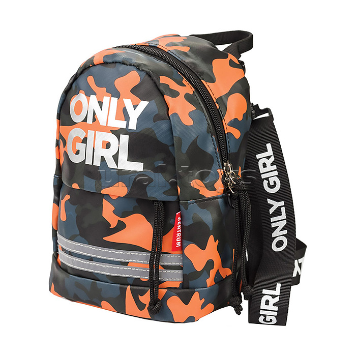 Рюкзак молодежный Only Girl оранжевый, 1 отделение на молнии.