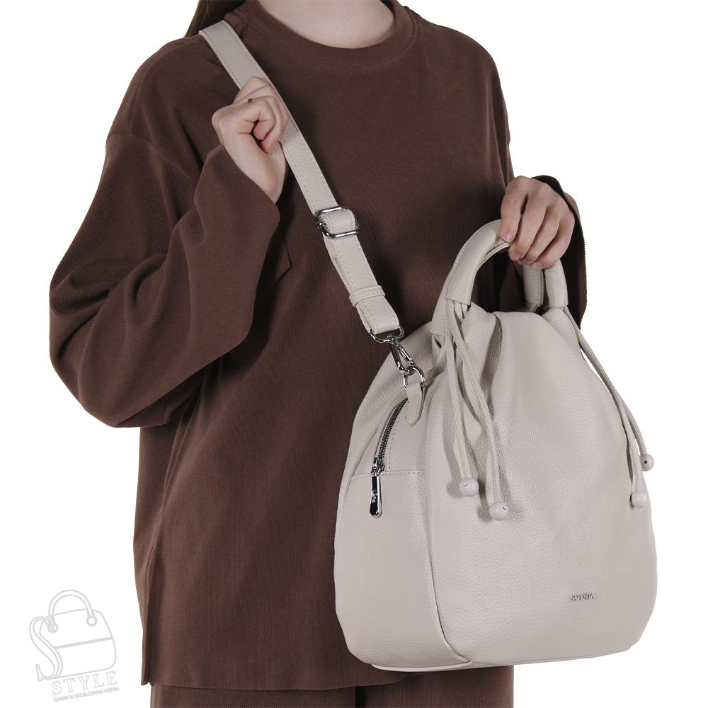 Рюкзак женский 69091-3 beige Velina Fabbiano-Safenta/30 в Новосибирске