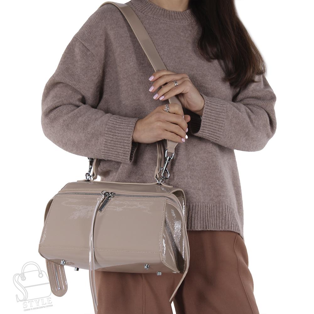 Сумка женская кожаная 1353THG dusk peach Polina&Eiterou